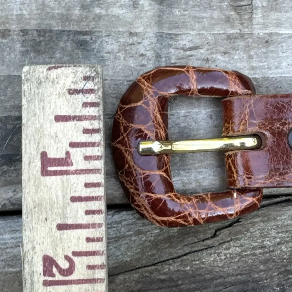 Vtg WEHMEIER'S New Orleans Luxury Louisiana Select Wild Alligator Belt Size 28